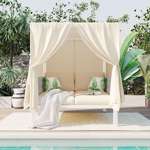 U_Style alto Comfort Patio esterno lettino con tende Versatile lettino per molteplici scenari - Product Image 2