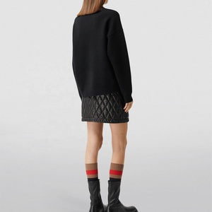 Suéter de Invierno Personalizado para Mujer, Color Sólido, Forro de Felpa de Poliéster/Algodón, Manga Larga, Cuello en V, Básico, Liso, Elástico, TALLA GRANDE - Product Image 4