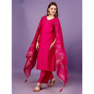 กระจกด้านบนทำมือวิสคอสทำจากผ้าวิสโคสพร้อม dupatta RANI - Product Image 5