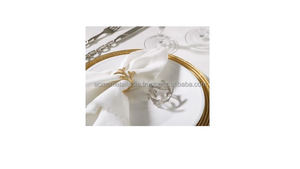 Modern Design Brass Gold Napkin Ring Luxury Metal <b>Tissue</b> Holder for <b>Weddings</b> and Events Party Occasions - Product Image 3