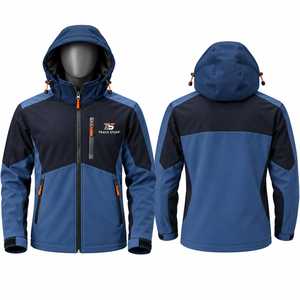 Chaqueta de Motocicleta con Capucha, Impermeable, Transpirable y Ecológica, Personalizada, Unisex, para Otoño, Informal, para Trabajo al Aire Libre, con Cierre Frontal y Logotipo - Product Image 1