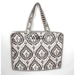 Eco Friendly 100% Cotton Block Print Classic Laptop <b>Bag</b> with Handle and Backpack Strap Protective Design Large Capacity - Product Image 4