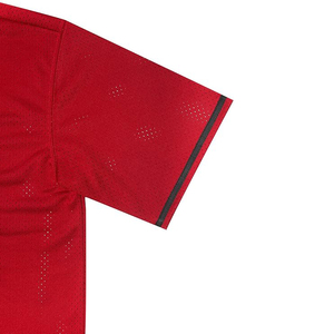 Elegant Deep Red <b>Baseball</b> Jersey with Black Stripe Sophisticated Team Sportswear Uniform for Athletes - Product Image 5