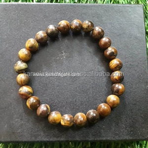Gemstone 8mm Natural Tiger Eye Agate Through-Carved Loose Beads for Chakra <b>Healing</b> KAMALAGATE.COM - Product Image 4