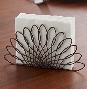 Porte-serviettes en métal de qualité supérieure, parfait pour la cuisine, accessoire de table élégant, rangement essentiel pour la salle à manger et décoration intérieure. - Product Image 4