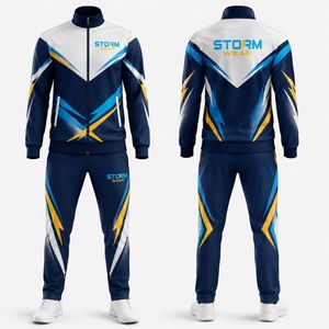 Survêtement de sport de haute qualité pour hommes et femmes, tenue d'échauffement par sublimation, survêtement de sport personnalisé par sublimation - Product Image 1