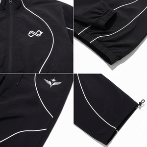 Custom 2 Piece 3m Zipper Windbreaker <b>Jacket</b> and Nylon Track Pants Jogging Suit2026 <b>Lightweight</b> Nylon Windbreaker Tracksuits Men - Product Image 3