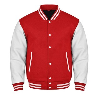 Mono Clothing Custom Logo <b>Men's</b>/Unisex Eco-Friendly Wool & Leather Varsity <b>Jacket</b> with Embroidery Winter Ready - Product Image 6