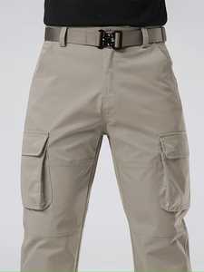 Pantalon cargo d'été pour homme grande taille, style hip-hop, décontracté, 100% coton, 4 poches, coupe ample, logo personnalisé, haute qualité - Product Image 3