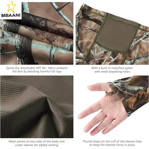 Sudadera con Capucha de Camuflaje UPF 50+ para Mujer con Protección para el Cuello, Transpirable, de Alto Rendimiento, Manga Larga, para Pesca - Product Image 5