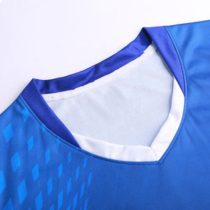 Ensemble de maillot et short de volley-ball de haute qualité à col en V, 100% polyester, uniformes de volley-ball - Product Image 5