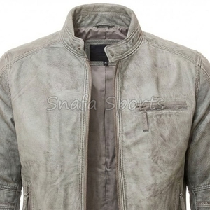 High Quality Men's Leather <b>Jackets</b> Bomber Shearling <b>Sheepskin</b> Winter Coat High Quality <b>Jacket</b> For Men - Product Image 3