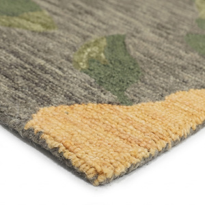 Tapis en laine gris multicolore à motif géométrique, antidérapant, écologique, tufté à la main, contemporain, motif botanique, pour - Product Image 6
