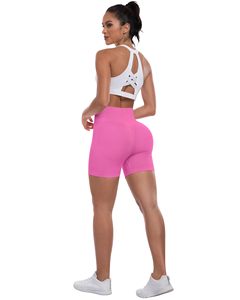 Shorts For Women Workout Gym Biker Shorts High Waisted Tummy Control Butt Lifting Running Sports Yoga <b>Booty</b> Scrunch Butt Shorts - Product Image 2
