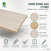 Panneau de fibres orientées mélaminé Jinbase SXT2889 couleur Ash Dune 18mm OSB E0 1220x2440mm pour meubles et menuiseries