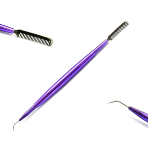 Peine Separador Profesional Morado para Lifting de Pestañas, Herramienta de Doble Punta para Permanente y Lifting de Pestañas, Aislador para Extensiones de Pestañas, Fabricación Profesional - Product Image 6