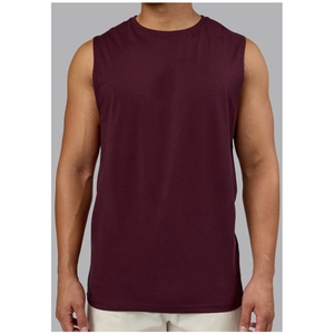 Débardeur de sport pour homme de haute qualité, imprimé sur mesure, sans manches, streetwear fitness, en coton côtelé - Product Image 1