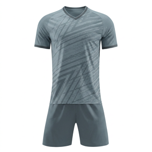 Conjunto de Camiseta de Fútbol Personalizada para Hombre, Estampado Geométrico Rosa, Cuello en V, Manga Corta, Poliéster que Absorbe la Humedad, Uniforme para Todas las Temporadas - Product Image 5