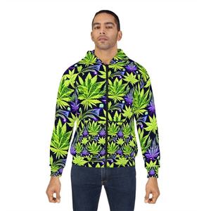 เสื้อฮู้ดซิปปักลายแบบซับลิเมชั่น ผ้าฝ้ายฟลีซ 100% แห้งเร็ว ระบายอากาศดี มีกระเป๋าเสื้อ สำหรับผู้ชาย - Product Image 5