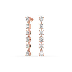 Pendientes de Diamantes de Laboratorio de Alta Calidad de 2.78Ct, Oro de 10K y 14K, Corte Elegante, Joyería Ligera y Sofisticada para Propietarios de Boutiques - Product Image 4