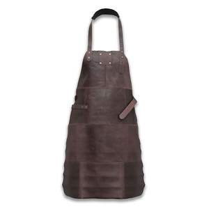 Tablier de cuisine réglable en cuir et toile, dos croisé, grande taille, pour artistes, peintres, charpentiers, travail, taille ajustable, homme femme, confort optimal - Product Image 6