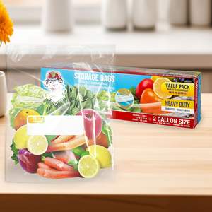 Lot de 30 sacs de conservation alimentaire refermables ultra-résistants pour trier et conserver les aliments frais - Product Image 3