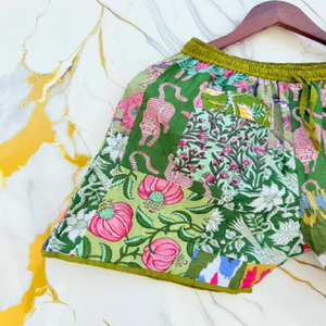 Shorts en coton à motifs, style festif et décontracté, séchage rapide, coupe ample, légers, pour les aventures hippies en vacances - Product Image 6