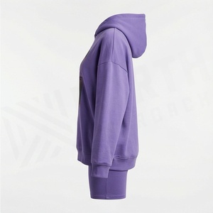 Conjunto de Sudadera de 2 Piezas para Mujer con Estampado Abstracto, Corte Holgado, Estilo Casual, Pantalones Cortos por Encima de la Rodilla, Material de Felpa, Diseño Digital - Product Image 3