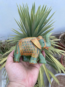 Hand Carved Jade <b>Elephant</b> Statue One of a Kind Lucky Gemstone <b>Decor</b> OEM ODM Wholesale Feng Shui REIKI - Product Image 1