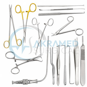 Juego de Instrumentos Quirúrgicos para Cirugía de Oído de Primera Calidad, 15 Piezas, Certificado CE, Instrumentos Quirúrgicos de Acero Inoxidable para Otorrinolaringología y Otología - Product Image 2