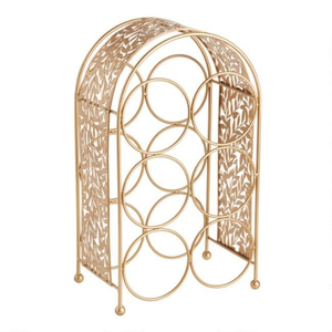 Modern Stainless Steel <b>Wall</b> <b>Mounted</b> <b>Wine</b> <b>Rack</b> & Bottle Holder Space Saving 4 Bottle Metal <b>Wine</b> Display Shelf Organizer For Home - Product Image 2