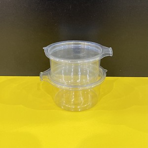 2026 New Design Disposable to Go Sauce Container PET Plastic Sauce Cups 2oz with Hinged Lid Restaurant Takeaway Best Price - Product Image 4