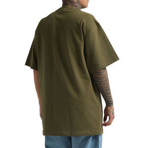 T-shirts pour hommes Shaka Wear 100% coton lourd 220g, coupe ample, sans motif - Respirant, manches courtes, col rond, streetwear décontracté - Product Image 5