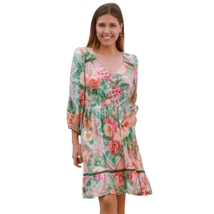 Vestido Mini Floral para Mujer, Vestido Casual de Verano con Volantes - Product Image 4