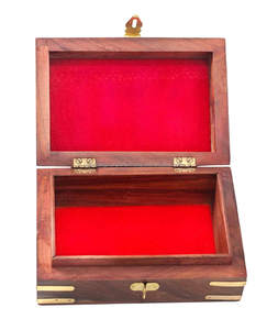 Wooden Eco-Friendly Rectangle Jewelry Organizer Intricate Hand Carved Patterns Modern <b>Decorative</b> Jewelry <b>Storage</b> <b>Box</b> <b>for</b> Women - Product Image 1
