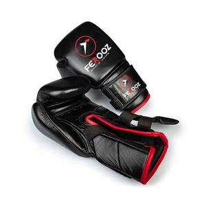 Customized Professional Adult Boxing <b>Gloves</b> Genuine Leather Hook and Loop Closure <b>Type</b> Custom Logo Design Kick Boxing Training - Product Image 2