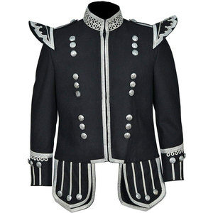 Meilleures ventes 2026 Ventoria Enterprises – Nouvelle veste tunique doublette écossaise 100 % laine pour tambourinier, sur mesure pour homme - Product Image 1
