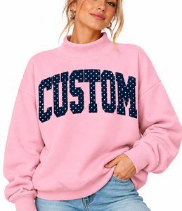 Sudadera Oversize Personalizada para Mujer con Cuello Alto Simulado, Logotipo Bordado, Felpa de Algodón Suave, Estilo Urbano Casual - Product Image 5