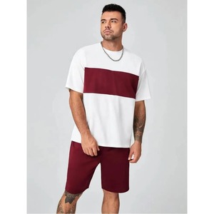 Ensemble T-shirt et short pour homme Furuilai, haute qualité, 100% polyester, col rond, manches courtes, tissu satiné, imprimé numérique, non tissé, été - Product Image 4