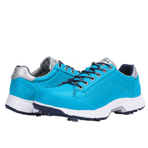 Traje ligero de motocicleta para hombre, zapatos azules de PU con suela de goma y entresuela de EVA, forro de malla transpirable. - Product Image 1