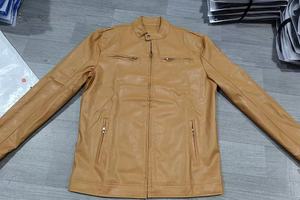 <b>Mens</b> High Quality Genuine Leather Winter <b>Jacket</b> Plus Size Mandarin Collar Zipper Biker Coat <b>Slim</b> <b>Fit</b> Breathable High Street - Product Image 4