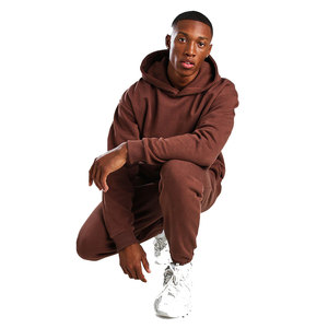 Conjunto de Sudadera con Capucha y Pantalones Acampanados de Algodón Terry Oversize con Cremallera para Hombre, Estilo Streetwear OEM, Lavado Ácido - Product Image 3