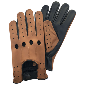 Gants de sport classiques unisexes en cuir véritable haut de gamme, tactiles, thermiques, écologiques, respirants, doux et antidérapants en soie - Product Image 1