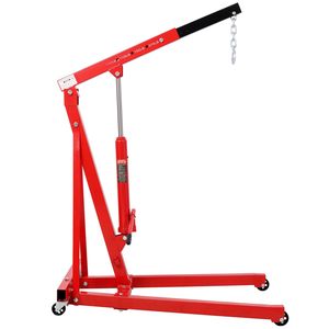 Sollevatore Elettrico Pieghevole Rosso per Carichi Pesanti da 1500 LBS con 4 Ruote in Ferro per Piattaforme Aeree e Lavori in Officina - Product Image 1