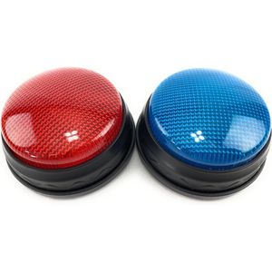 Set Regalo Accessorio per Giochi con Luci e Suoni, Pulsante di Risposta Elettronico a 3 Modalità e Timer Conto alla Rovescia Rosso e Blu - Product Image 1