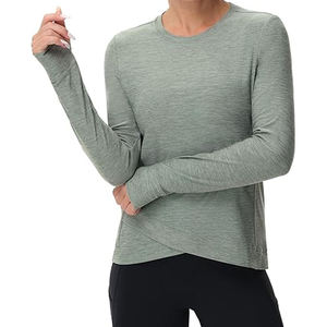Camisetas Deportivas de Compresión Alta para Mujer, de Secado Rápido, Manga Larga, para Entrenamiento en Gimnasio y Running - Product Image 6