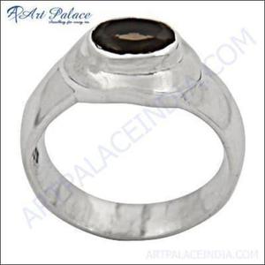 Smokey <b>Quartz</b> Gemstone Silver <b>Ring</b> Gemstone Silver <b>Rings</b> Fancy <b>Rings</b> - Product Image 1