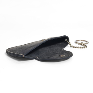 Cartera de Cuero Vacuno Genuino Castello de Alta Calidad, Mini Cartera para Tarjetas y Llaves, Unisex, Delgada, 5 Colores, Forro de Poliéster, Cierre con Broches - Product Image 5