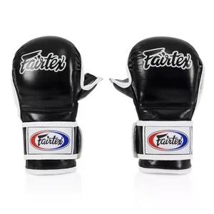 Guantes de Sparring MMA de Alta Calidad a Precio de Mayoreo, Color Negro Puro, Guantes de Sparring MMA de Cuero para Grappling AI-MG-32 - Product Image 1