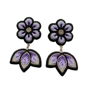 Elegant Custom Multi-Color Beaded Drop Earrings Trendy <b>Boho</b> Women Jewelry At Cheap Price - Product Image 1
